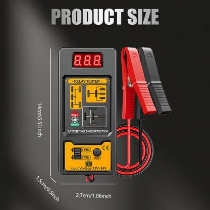 🔥Automotive Relay Voltage Tester with LED Indicator