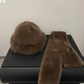 Winter Plush Thickened Scarf and Hat Warm Set