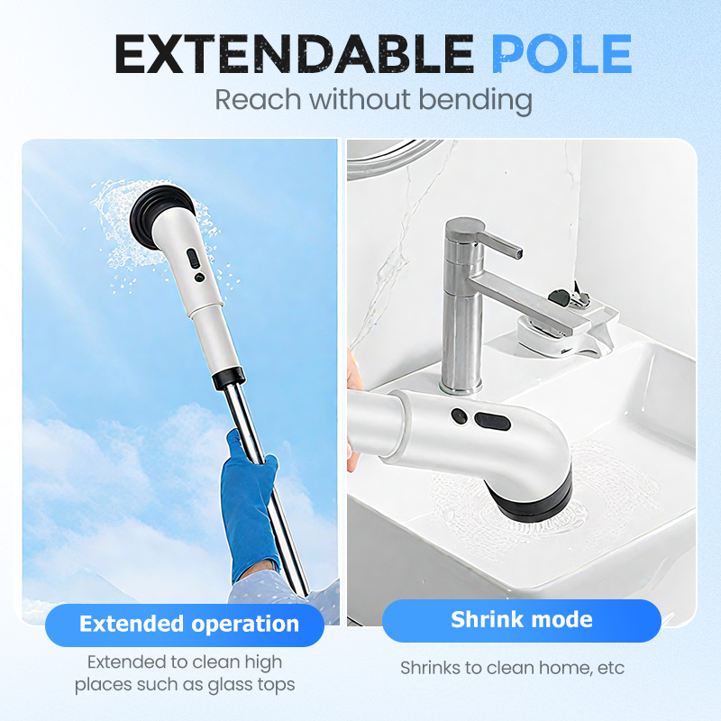 📢📢50%  OFF !! ⏰Multi-Functional Electric Cleaning Brush—Effortlessly Achieve Deep Cleaning!✨