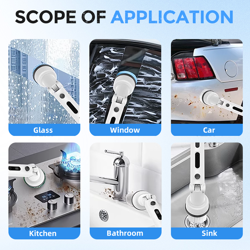 📢📢50%  OFF !! ⏰Multi-Functional Electric Cleaning Brush—Effortlessly Achieve Deep Cleaning!✨