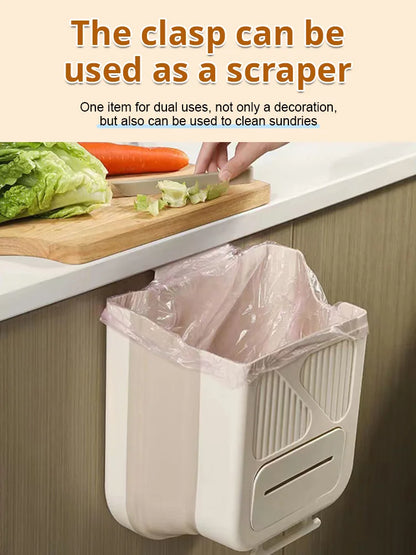 🗑️50% OFF NOW!🕒Foldable Hanging Trash Can – Space Saving, Leak Proof & Easy to Clean🧼