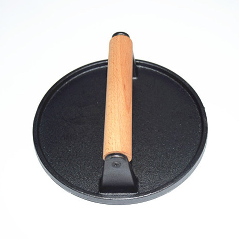 🎁Hot New Arrival 50% OFF💥Cast Iron Grill Press, Ridged Surface For Steak & Burgers🥩