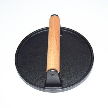 🎁Hot New Arrival 50% OFF💥Cast Iron Grill Press, Ridged Surface For Steak & Burgers🥩