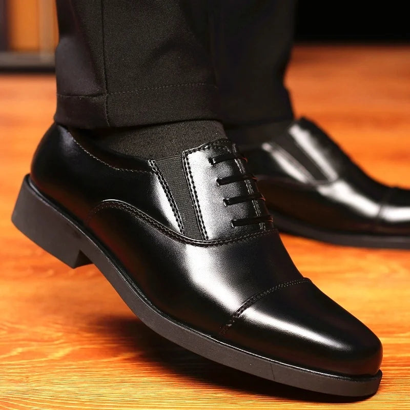 Men's Business Formal Leather Shoes - Gentleman Dress Shoes with Comfort Design & Non-Slip Sole