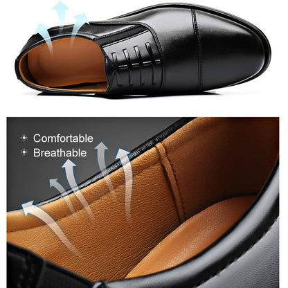 Men's Business Formal Leather Shoes - Gentleman Dress Shoes with Comfort Design & Non-Slip Sole