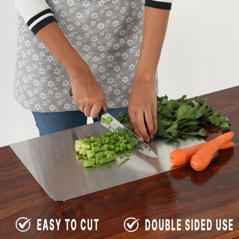 🔪 LIMITED TIME 50% OFF! ✨ Stainless Steel Countertop Chopping Board – Hygienic, Knife-Friendly & Easy-Clean Surface – 304 Food-Grade 🍽️