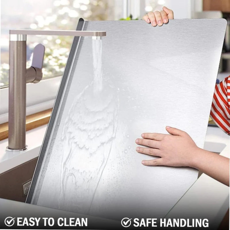 🔪 LIMITED TIME 50% OFF! ✨ Stainless Steel Countertop Chopping Board – Hygienic, Knife-Friendly & Easy-Clean Surface – 304 Food-Grade 🍽️
