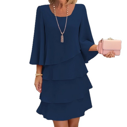 ✨Women's Tiered Ruffle Dress with Flared Sleeves