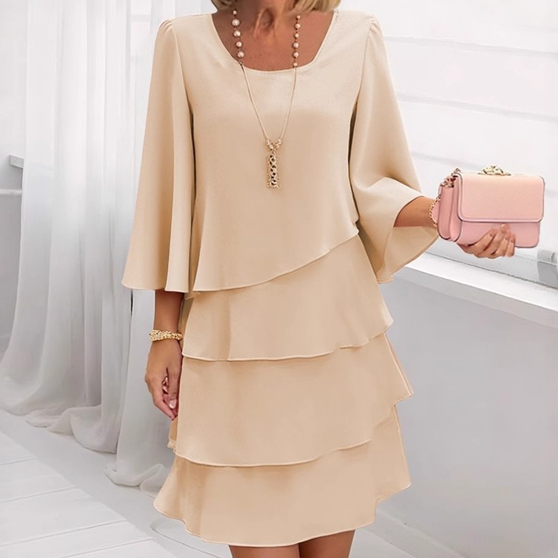 ✨Women's Tiered Ruffle Dress with Flared Sleeves