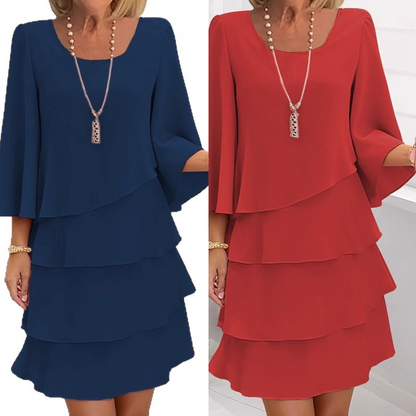 ✨Women's Tiered Ruffle Dress with Flared Sleeves