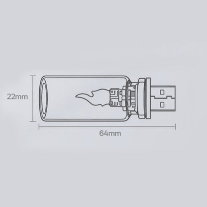 USB Realistic Flame Ambient Lamp