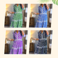 📢📢50%  OFF⏰Women’s Geometric Print V-Neck Maxi Dress