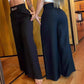 ⏳Time-Limited Special⏰Women's High-Waist Wide-Leg Trousers with Belt Accent