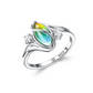 💍Geometric Oval Moonstone Ring with Zirconia Accents – Mystical, Sparkling & Timelessly Elegant! 🌙✨