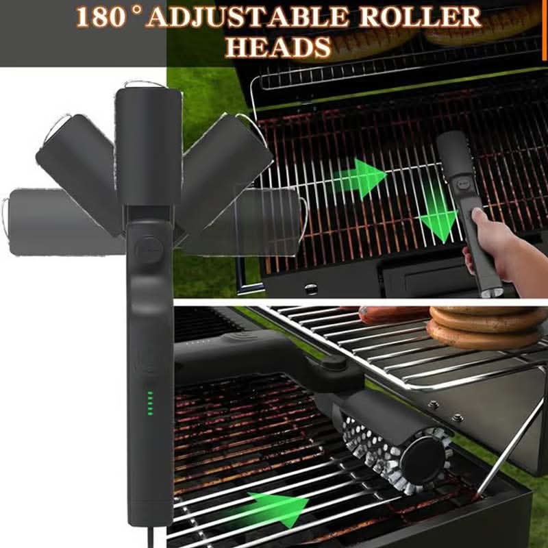 🍖Cordless Electric BBQ Brush Cleaner – Deep Cleaning, Long Handle & Rechargeable🔋