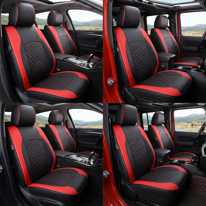 📢📢50% OFF⏰🚗9-Piece Universal Fit Leather Car Seat Cover Set