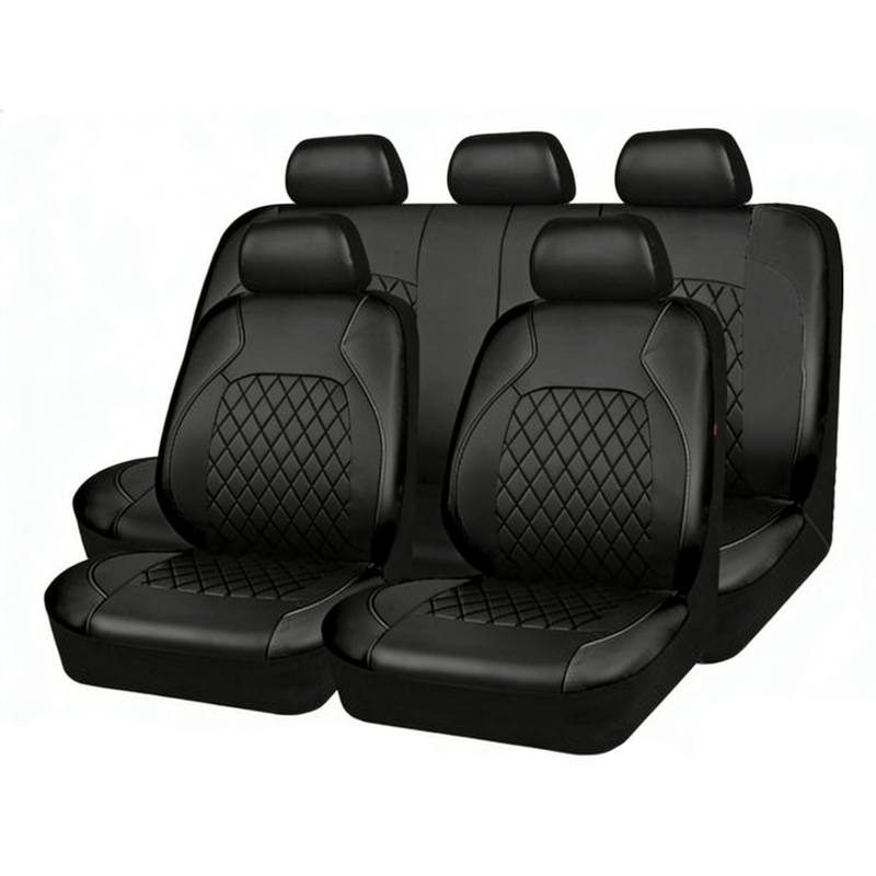 📢📢50% OFF⏰🚗9-Piece Universal Fit Leather Car Seat Cover Set