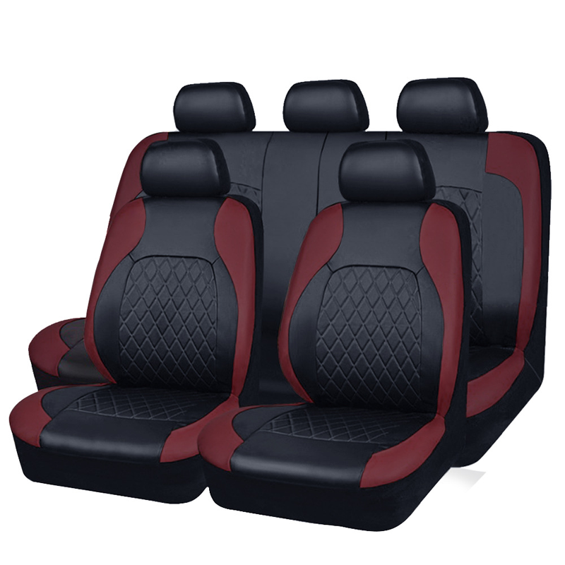 📢📢50% OFF⏰🚗9-Piece Universal Fit Leather Car Seat Cover Set