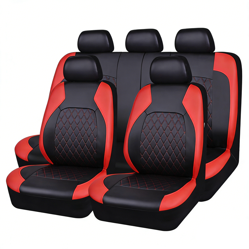 📢📢50% OFF⏰🚗9-Piece Universal Fit Leather Car Seat Cover Set