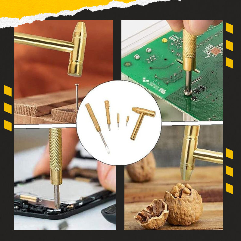 5 in 1 Mini Hammer and Screwdriver Hand Tools Set