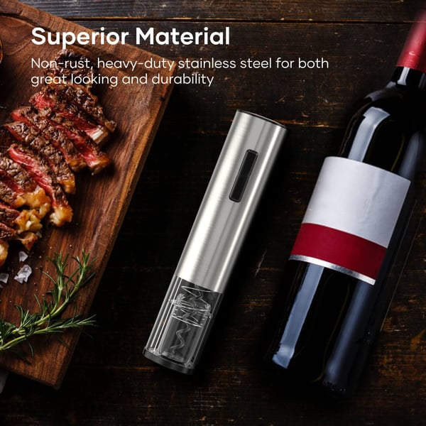 Electric Wine Opener Set - USB Rechargeable Corkscrew with 6 Accessories