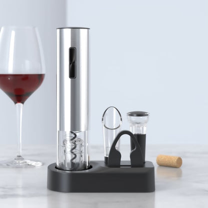 Electric Wine Opener Set - USB Rechargeable Corkscrew with 6 Accessories