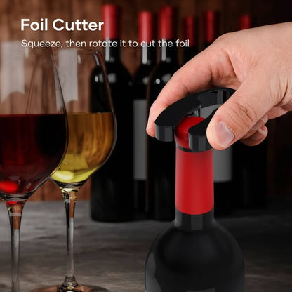 Electric Wine Opener Set - USB Rechargeable Corkscrew with 6 Accessories