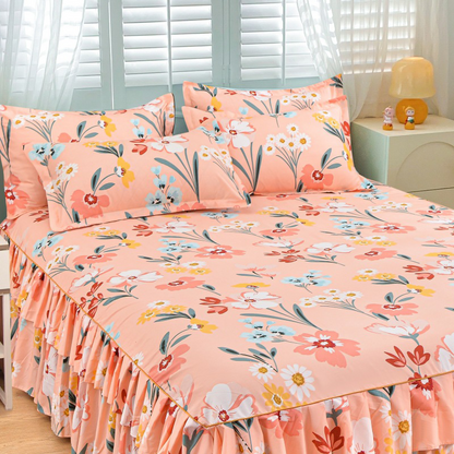 3-Piece Ruffled Bed Skirt Set