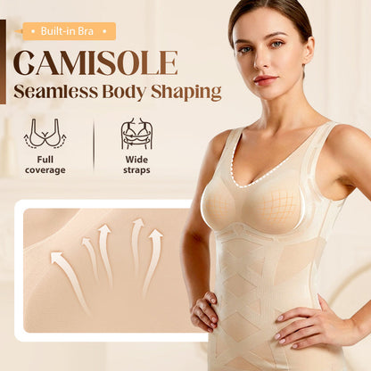 💥Seamless Body Shaping Camisole with Built-in Bra
