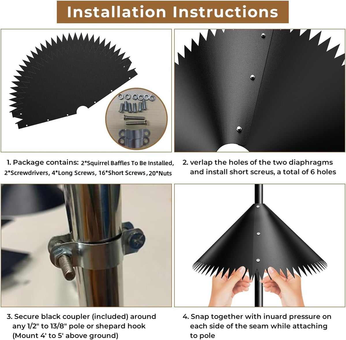 Wraparound Squirrel Baffle