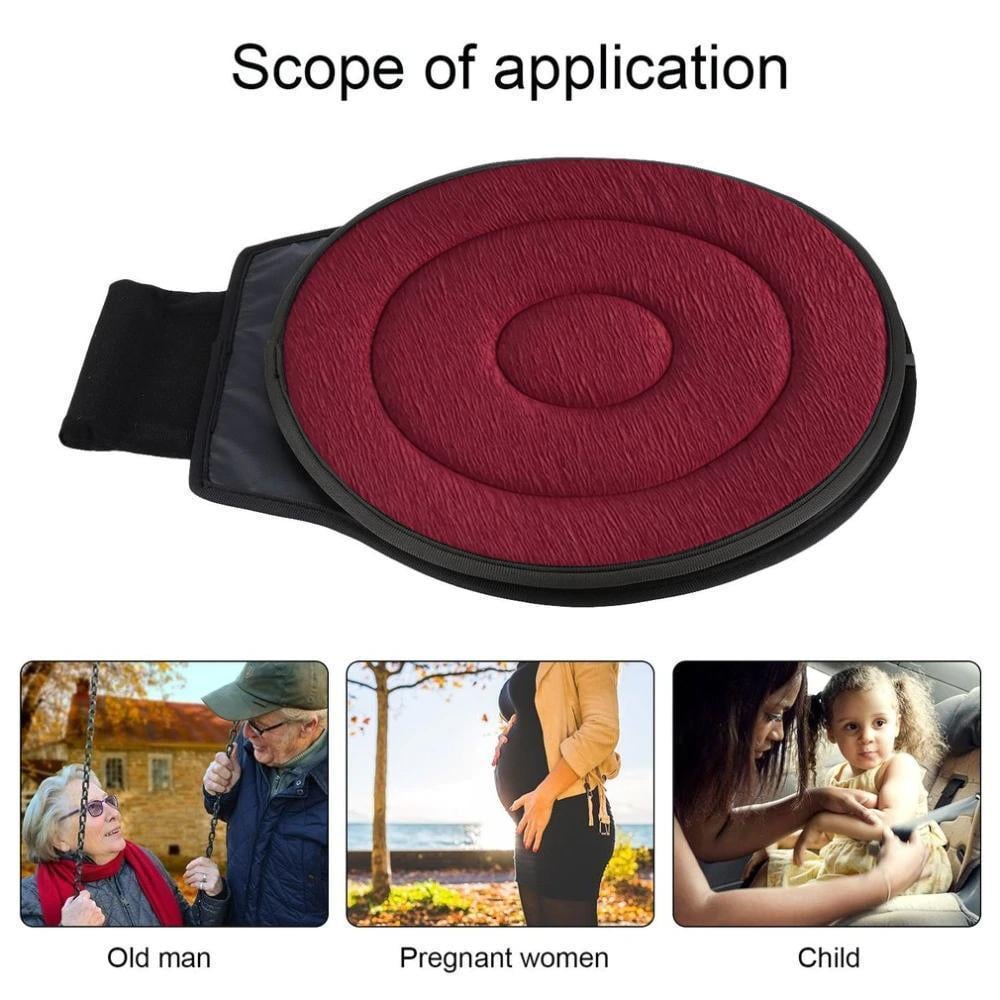 🪑✨360° Rotating Seat Cushion - Ergonomic Support for Office Chair and Car with Memory Foam Core🔄💺