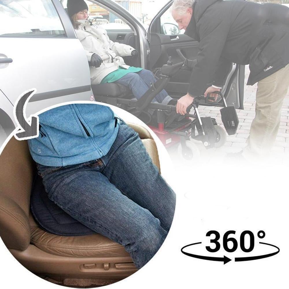 🪑✨360° Rotating Seat Cushion - Ergonomic Support for Office Chair and Car with Memory Foam Core🔄💺