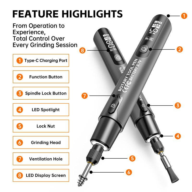 🔧 LIMITED-TIME 50% OFF! ⚙️ Portable Electric Polishing & Grinding Kit – Multi-task, Adjustable, Quiet ✨