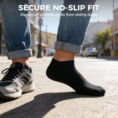 Breathable Cotton Blend Athletic Socks  ( 5pairs)