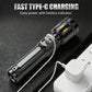 Multifunctional Zoom LED Flashlight with Power Display