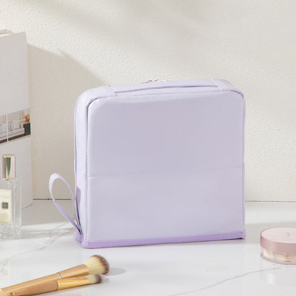 Stylish Handheld Partitioned Cosmetic Bag