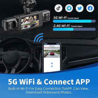 4-Channel HD Dash Cam with Night Vision