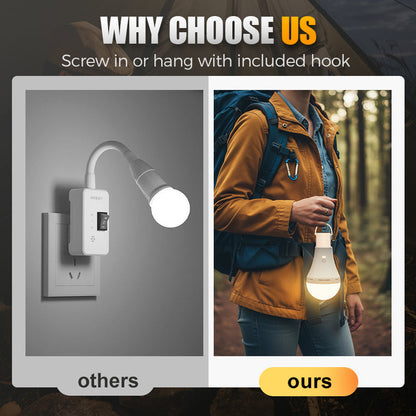 Portable Rechargeable LED Camping Light Bulb