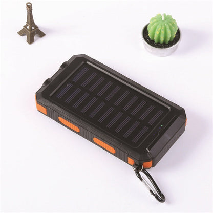 ⚡ Portable Solar Power Bank – Solar Powered Charger with Dual LED Flashlights 🔋