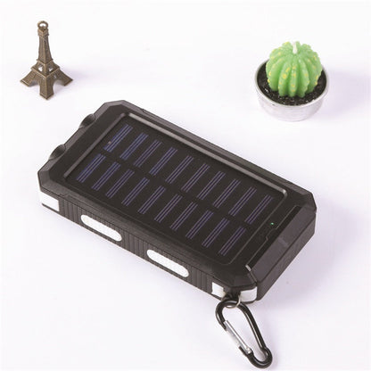 ⚡ Portable Solar Power Bank – Solar Powered Charger with Dual LED Flashlights 🔋