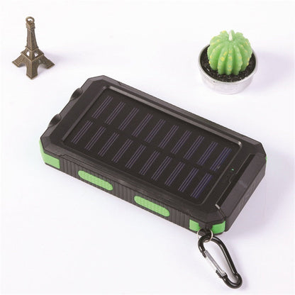 ⚡ Portable Solar Power Bank – Solar Powered Charger with Dual LED Flashlights 🔋