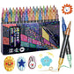 24 Colors Dual-Tip Glitter Marker Set