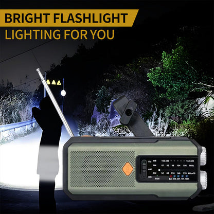 📻Solar Hand-Crank Emergency Weather Radio✨