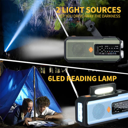 📻Solar Hand-Crank Emergency Weather Radio✨