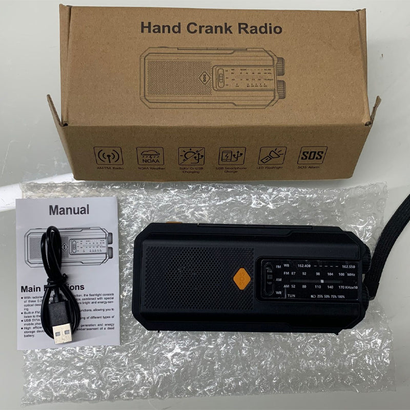 📻Solar Hand-Crank Emergency Weather Radio✨