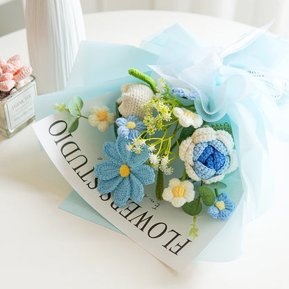 Handmade Delicate Crochet Flower Bouquet