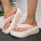 🌸 Women’s Summer Color-Block Soft Platform Flip Flops – Comfortable, Stylish & Perfect for Sunny Days ☀️👡