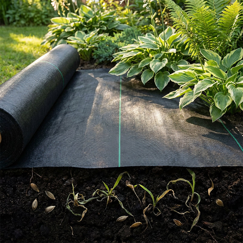 ❄️Summerfresh 50% OFF!🌿Heavy-Duty Weed Control Membrane – Permeable Garden Fabric for Beds, Borders, Gravel & Landscaping