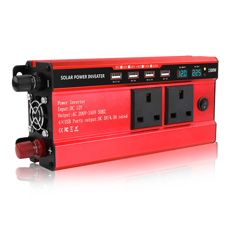 1500W Car Power Inverter with 4 USB Ports