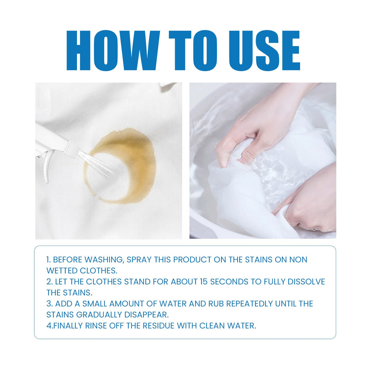Powerful Laundry Stain Remover Spray